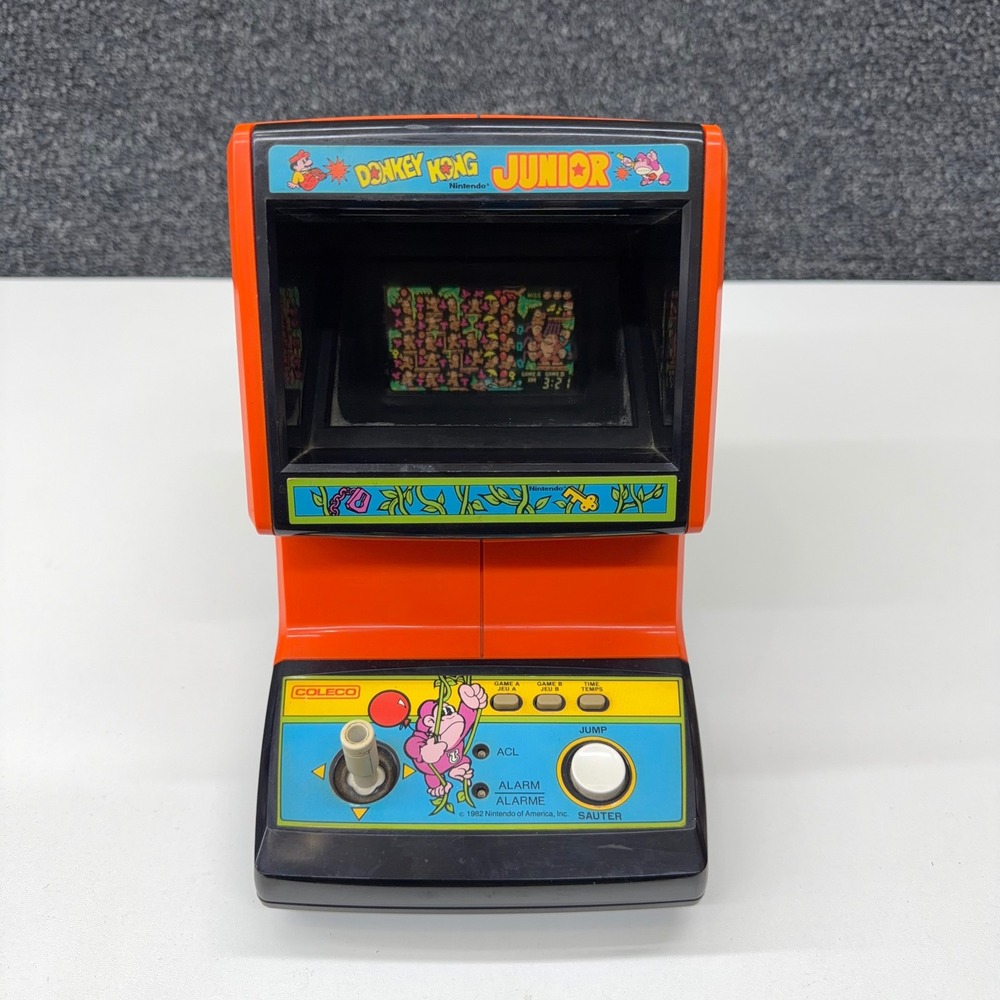 Vintage 1982 Coleco Donkey Kong Junior Tabletop Arcade Game Nintendo No. 2398